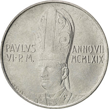 CITTÀ DEL VATICANO, Paul VI, 100 Lire, 1969, SPL, Acciaio inossidabile, KM:114
