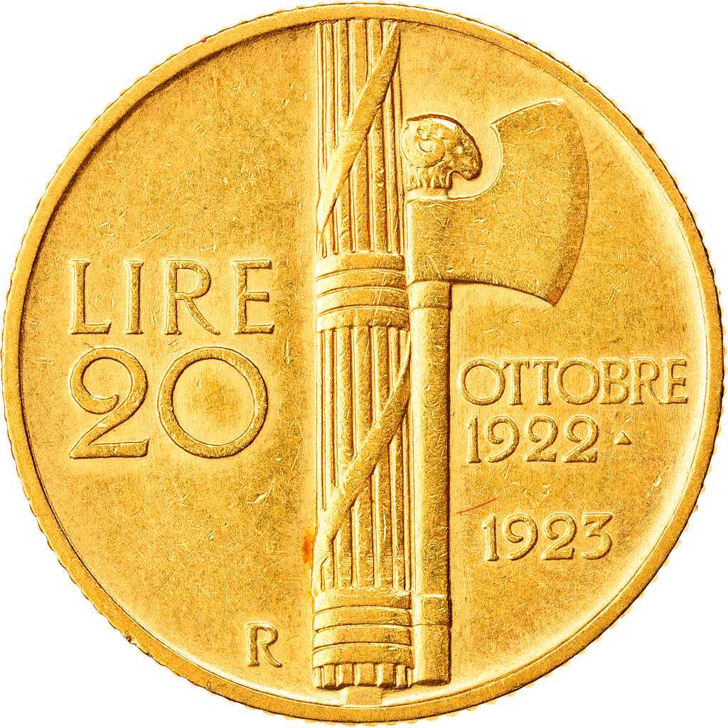 Münze, Italien, Vittorio Emanuele III, 20 Lire, 1923, Rome, VZ, Gold, KM:64