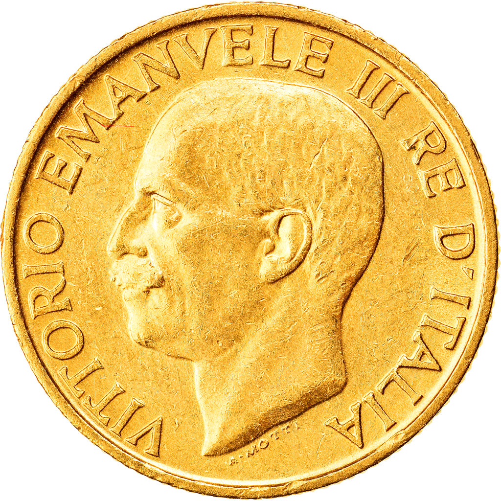 Coin, Italy, Vittorio Emanuele III, 20 Lire, 1923, Rome, MS(60-62), Gold, KM:64
