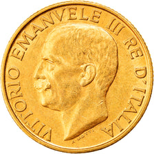 Moeda, Itália, Vittorio Emanuele III, 20 Lire, 1923, Rome, AU(55-58), Dourado