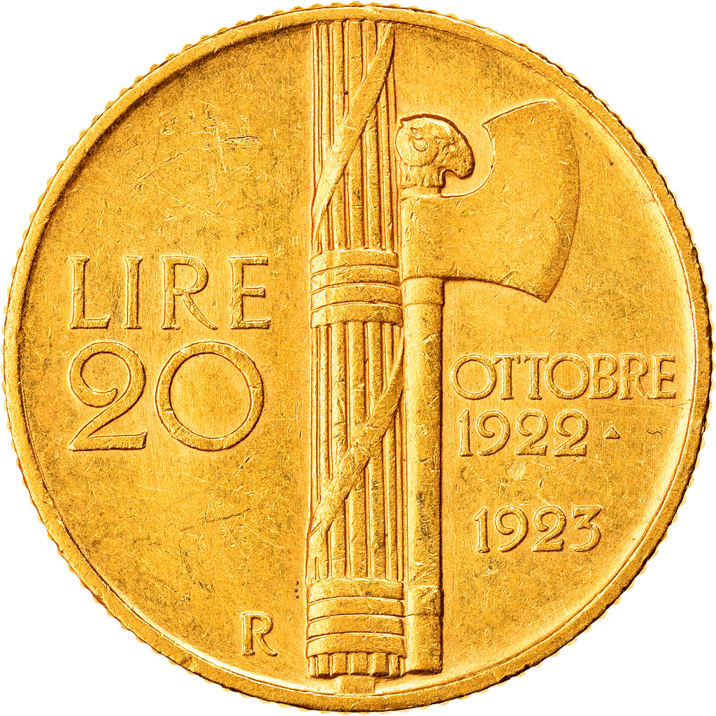 Münze, Italien, Vittorio Emanuele III, 20 Lire, 1923, Rome, VZ, Gold, KM:64