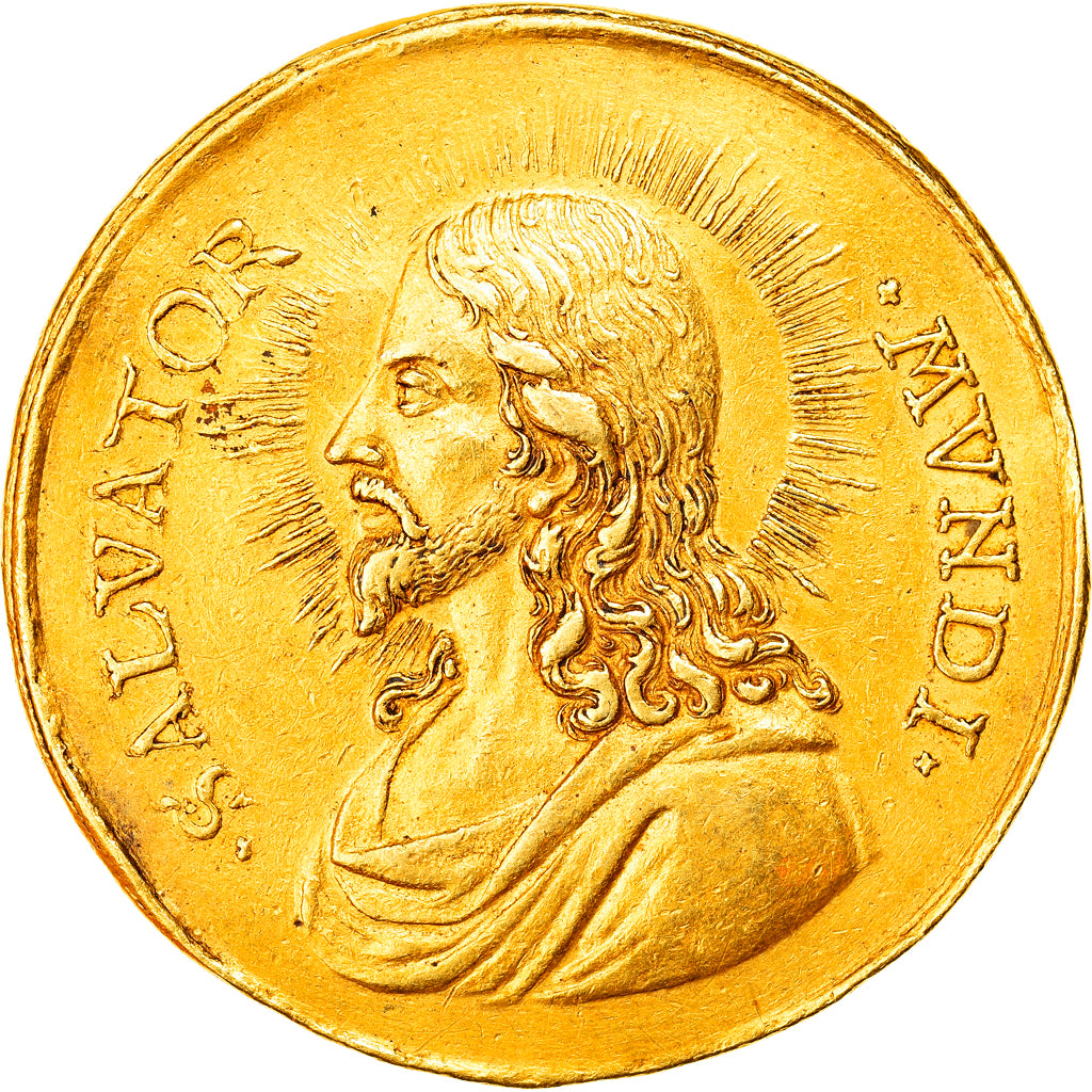 Münze, Österreich, Habsburg, Salvator Mundi, 10 Ducat, XVIIth Century, Vienna