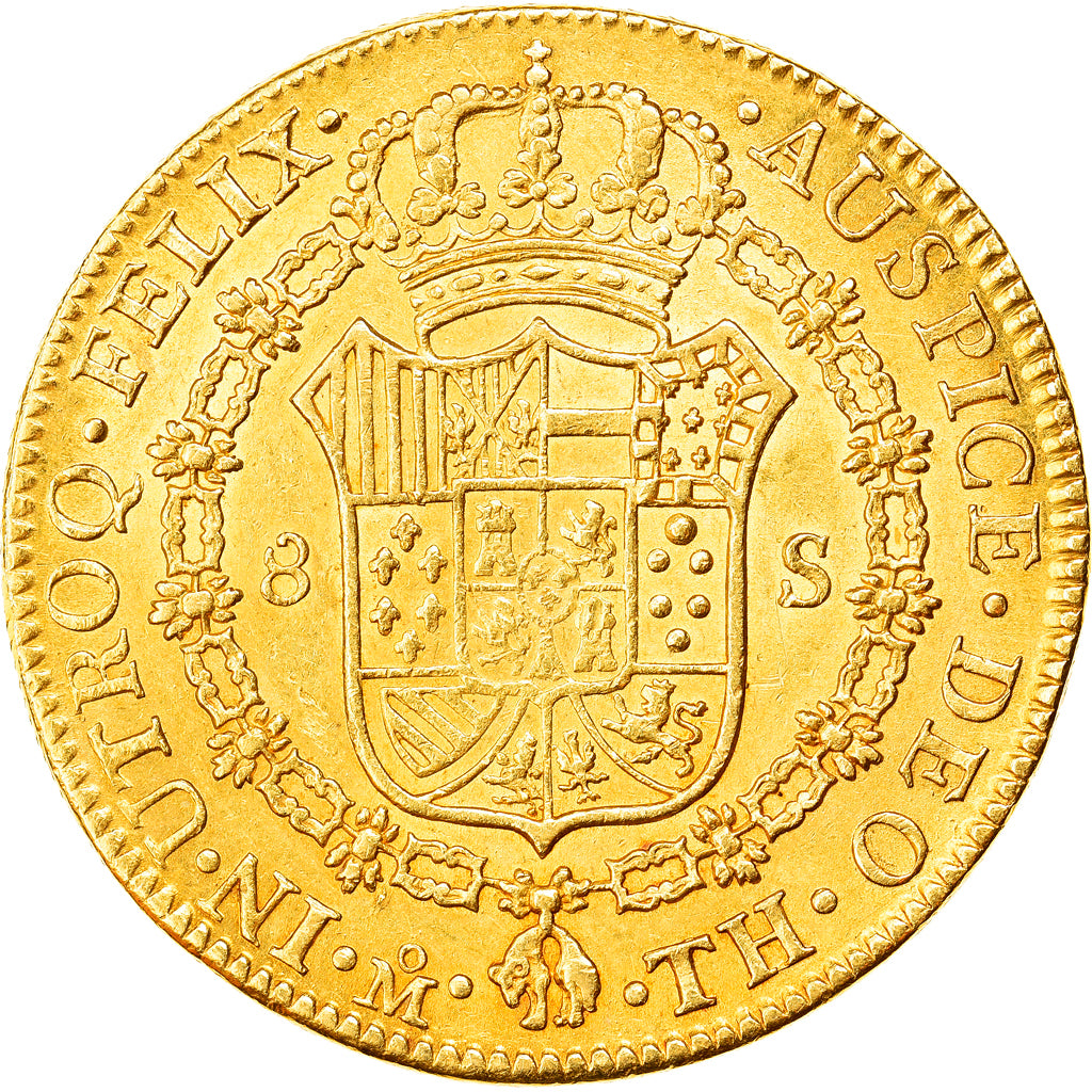 Monnaie, Mexique, Charles IV, 8 Escudos, 1806, Mexico City, TTB+, Or, KM:159