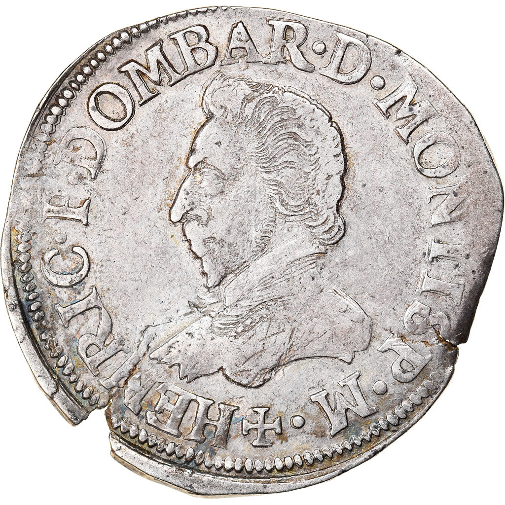 Moneda, Francia, DOMBES, Henri II de Montpensier, 1/2 Franc, 1597, Trévoux