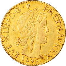 Moneta, Francja, Louis XIV, Louis d'or à la mèche longue, Louis d'Or, 1649