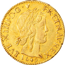 Moneta, Francia, Louis XIV, Louis d'or à la mèche longue, Louis d'Or, 1649