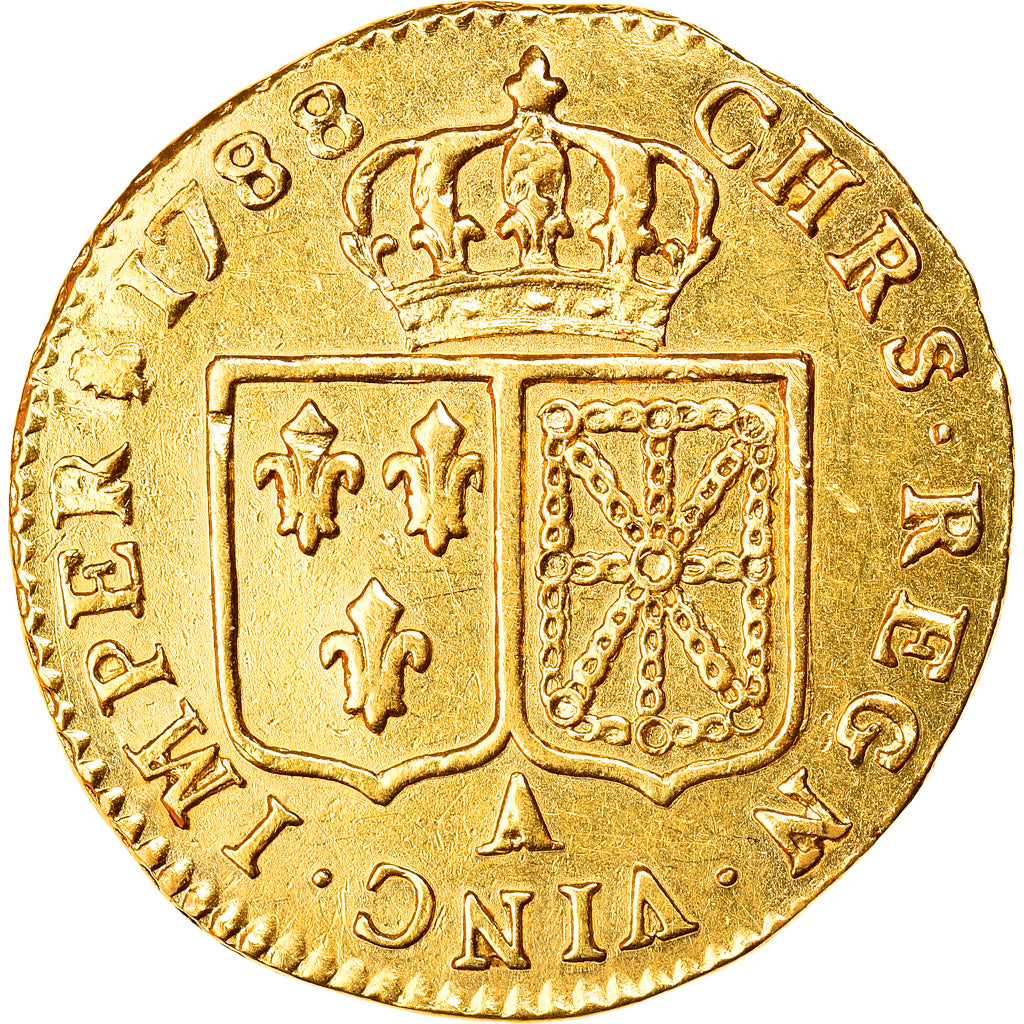 Moneta, Francja, Louis XVI, Louis d'or à la tête nue, Louis d'Or, 1788, Paris
