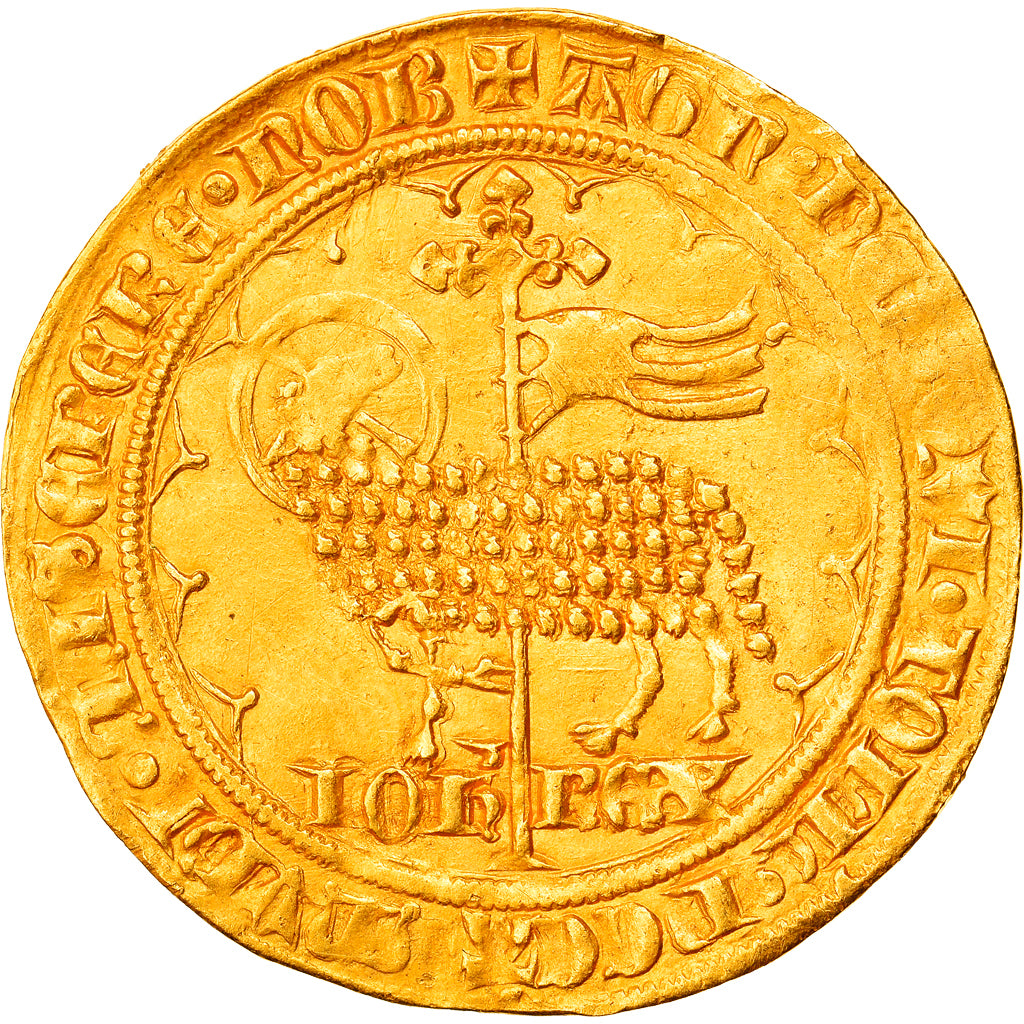 Coin, France, Jean II le Bon, Mouton d'or, AU(55-58), Gold, Duplessy:291