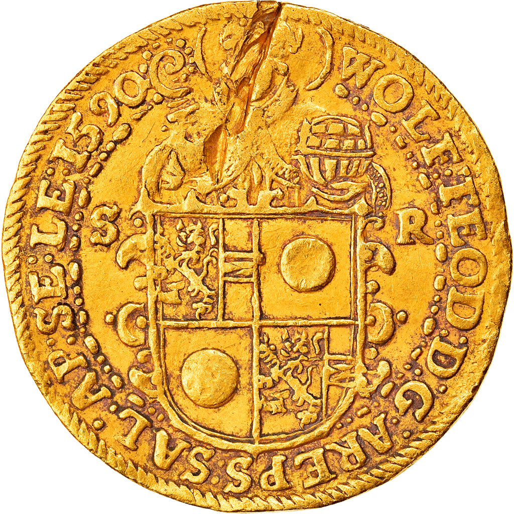 Münze, Österreich, SALZBURG, Wolf Dietrich von Raitenau, 2 Ducat, 1590, S+