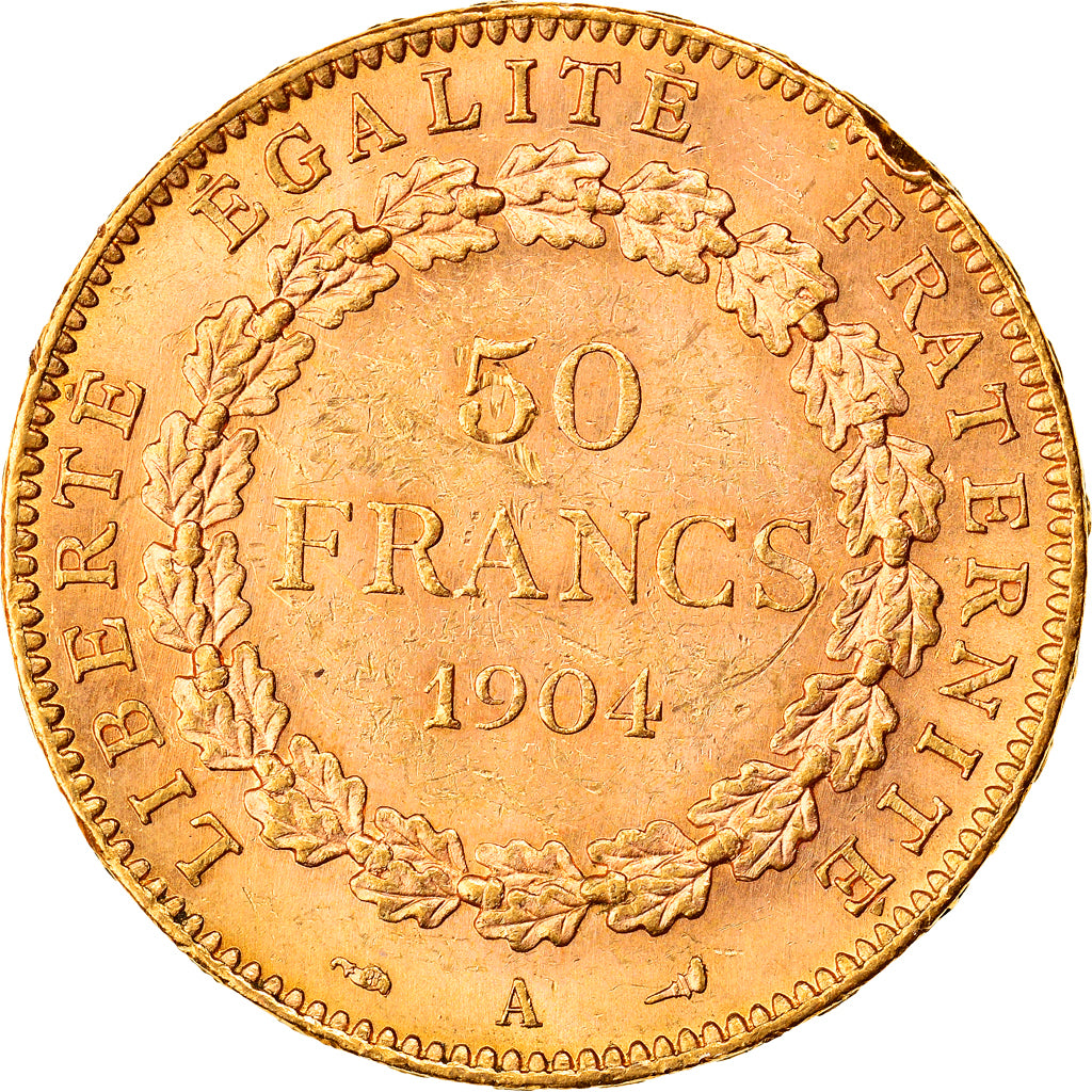 Moneda, Francia, Génie, 50 Francs, 1904, Paris, EBC, Oro, KM:831, Gadoury:1113