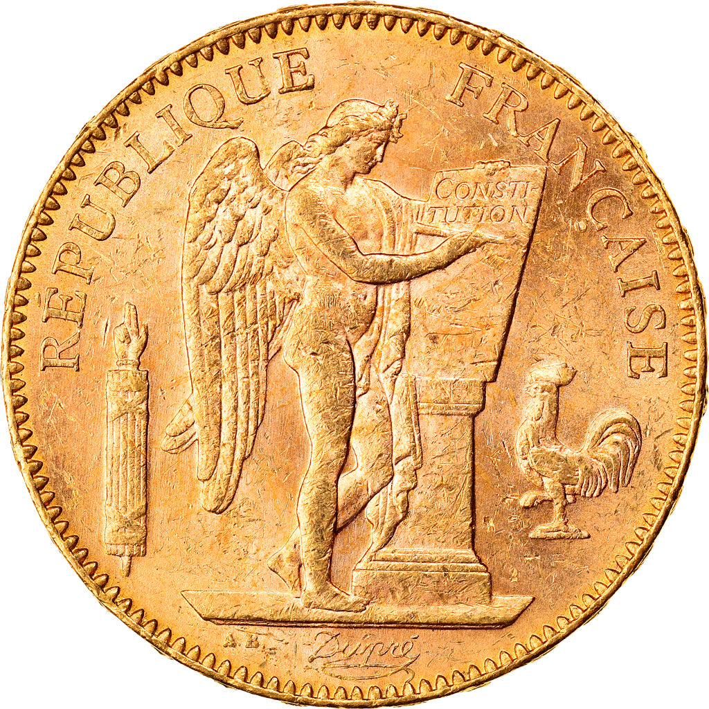 Coin, France, Génie, 50 Francs, 1904, Paris, AU(55-58), Gold, KM:831
