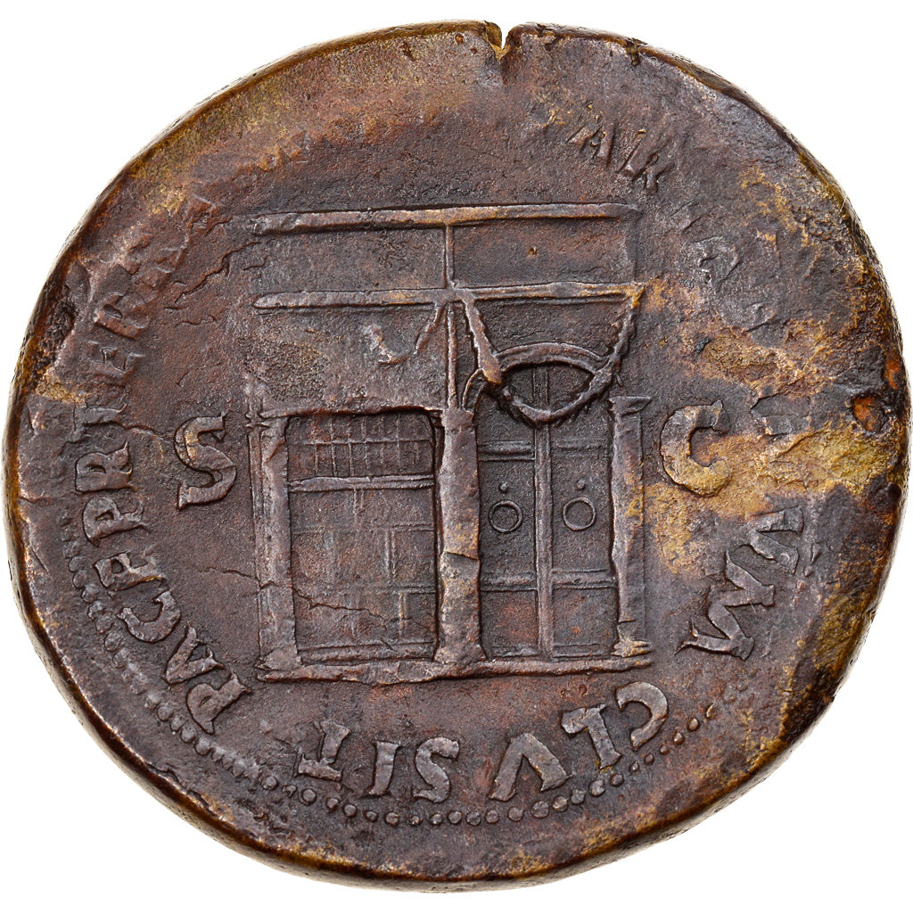 Coin, Nero, Sestertius, 65, Lyon - Lugdunum, AU(50-53), Bronze, RIC:265