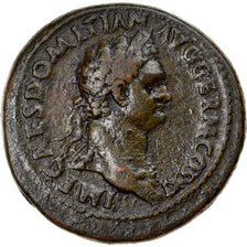 Moeda, Domitian, Sestertius, 85, Rome, Rara, EF(40-45), Bronze, RIC:277