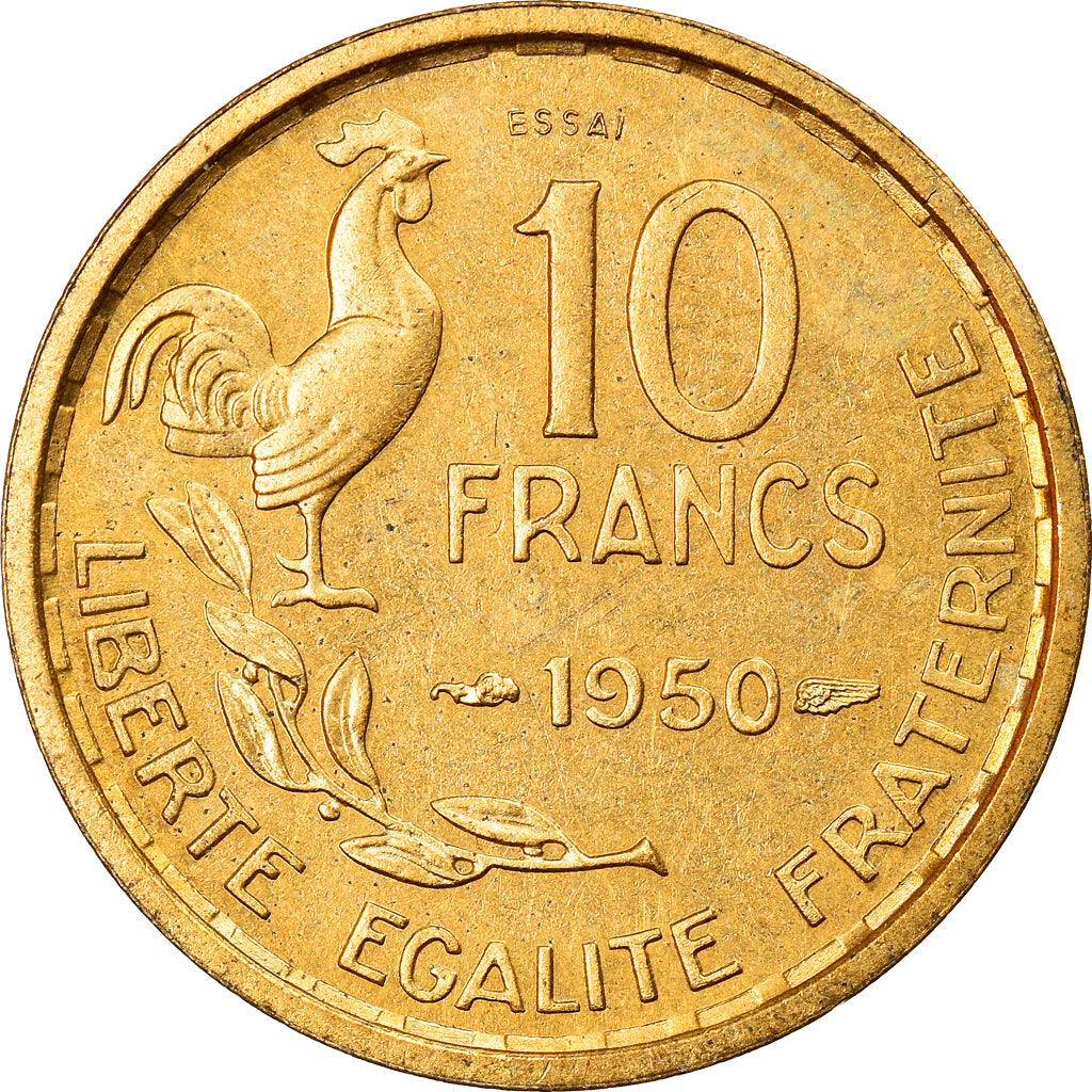 Münze, Frankreich, Guiraud, 10 Francs, 1950, Paris, ESSAI, UNZ