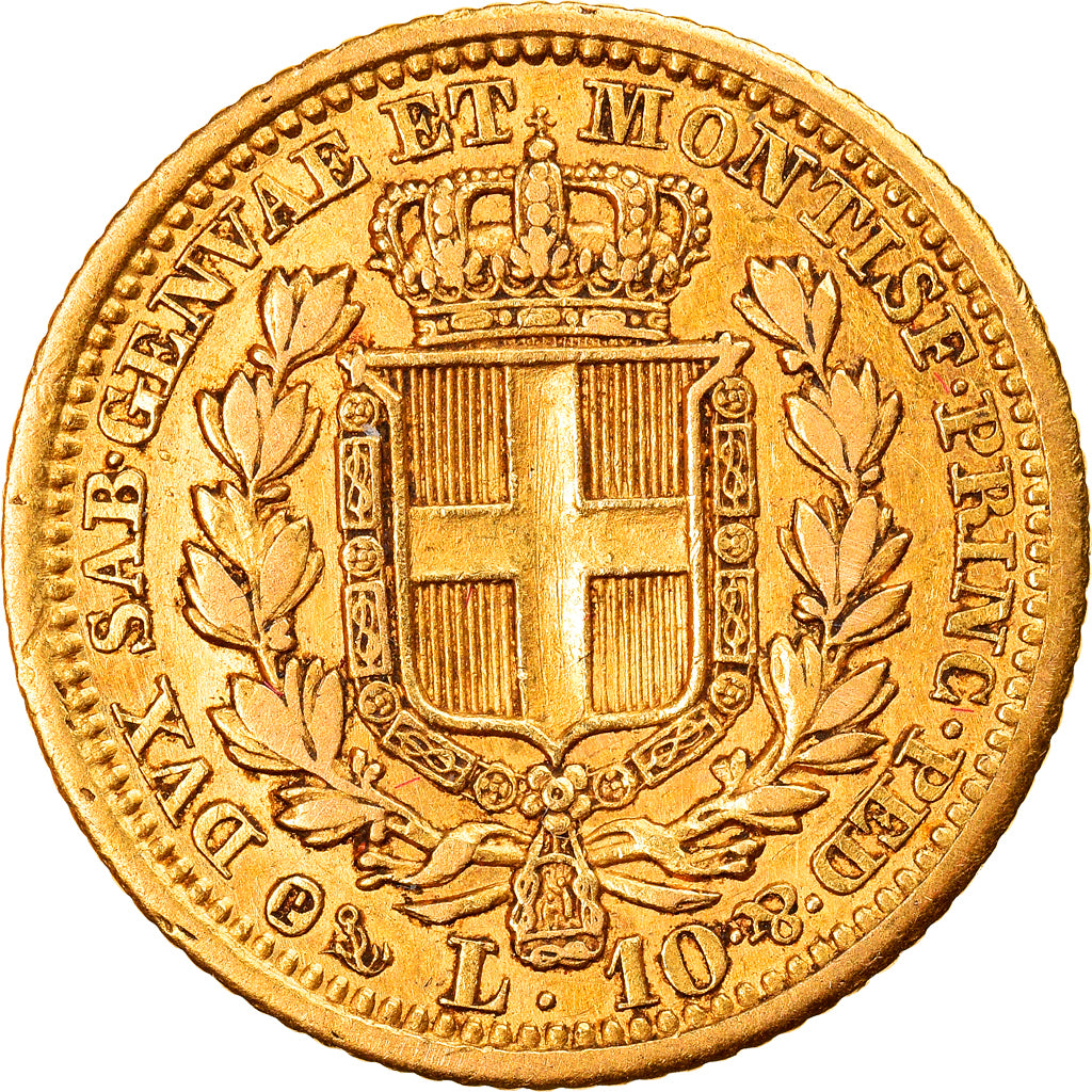 Münze, Italien Staaten, SARDINIA, Carlo Alberto, 10 Lire, 1833, Genoa, SS+