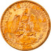 Coin, Mexico, 2 Pesos, 1945, Mexico City, AU(55-58), Gold, KM:461