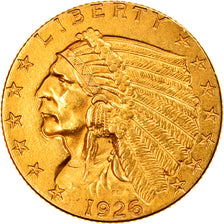 Monnaie, États-Unis, Indian Head, $2.50, Quarter Eagle, 1926, U.S. Mint
