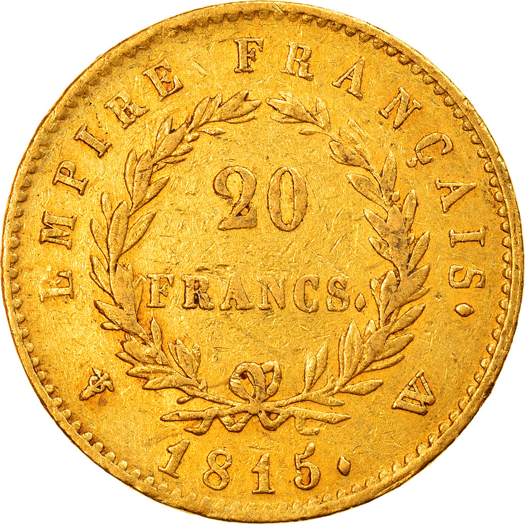 Monnaie, France, Napoleon I, 20 Francs, 1815, Lille, Cent Jours, TTB, Or