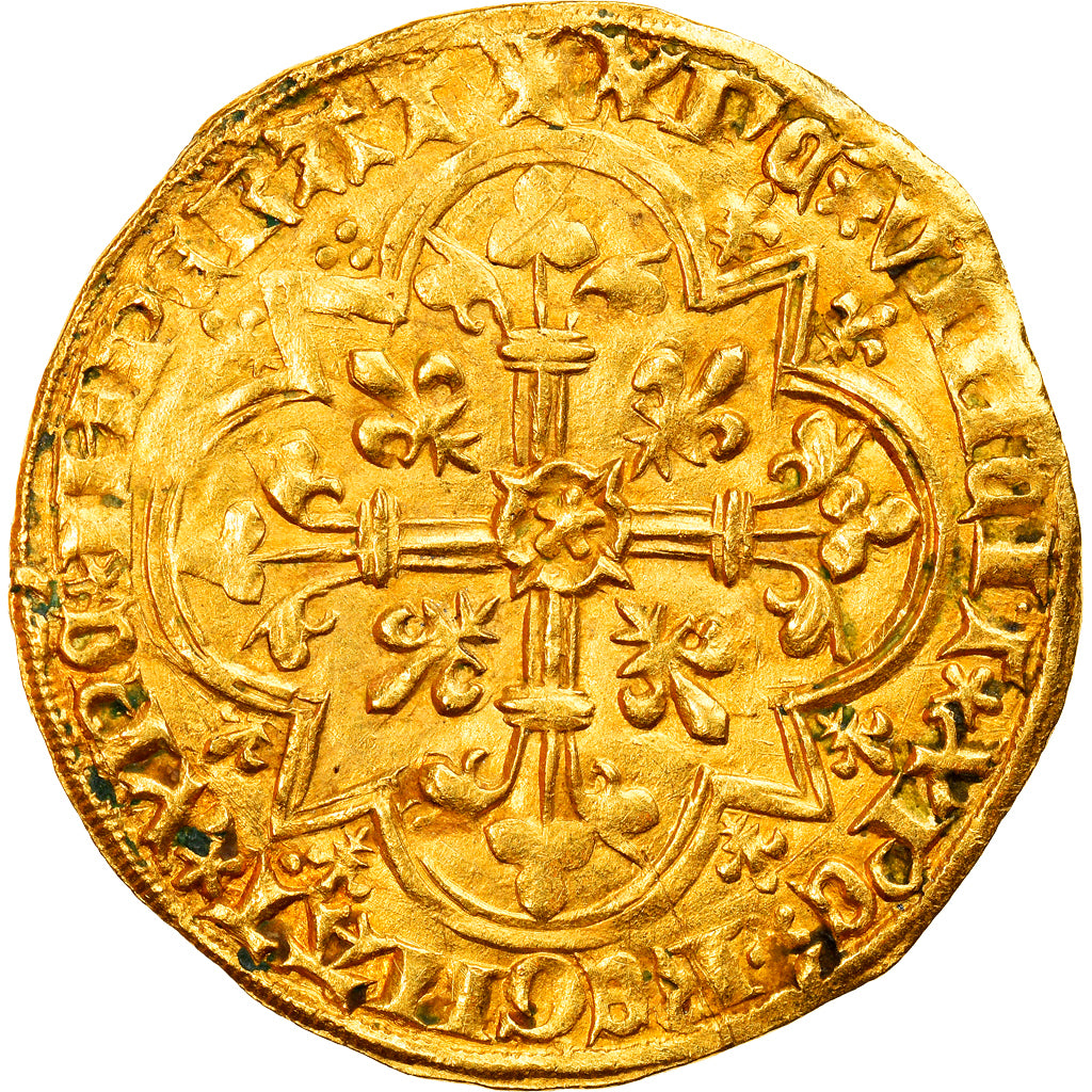 Monnaie, France, Charles VI, Agnel d'or, 1417, Paris, SUP, Or, Duplessy:372