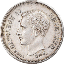 Coin, France, Napoleon IV, Franc, 1874, Brussels, ESSAI, MS(60-62), Silver