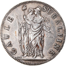 Munten, Italiaanse staten, PIEDMONT REPUBLIC, 5 Francs, An 10, Turin, ZF+