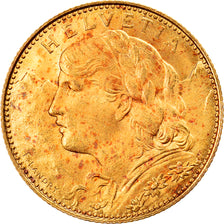 Moneda, Suiza, 10 Francs, 1922, Bern, SC, Oro, KM:36