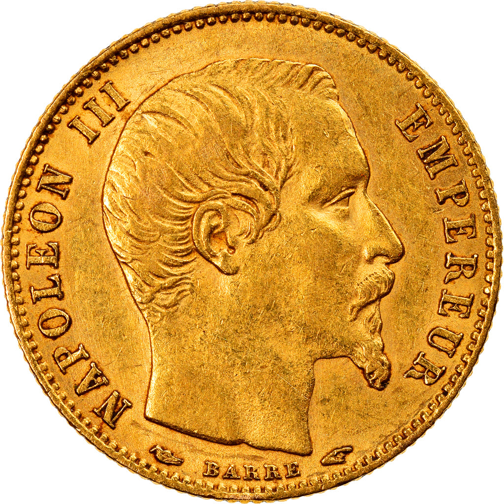 Coin, France, Napoleon III, Napoléon III, 5 Francs, 1854, Paris, Petit module