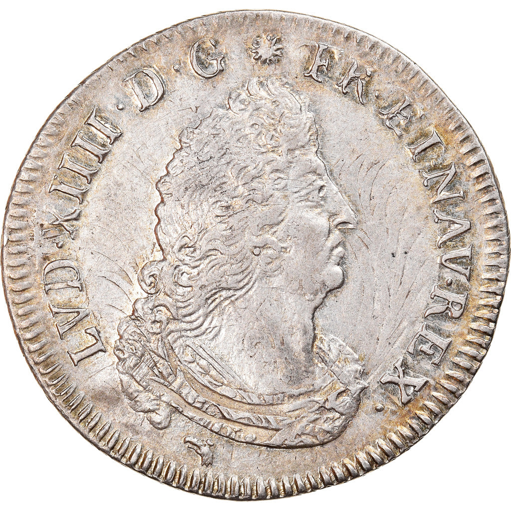 Münze, Frankreich, Louis XIV, 1/4 Écu aux insignes, 1/4 Ecu, 1702, Lyon, VZ