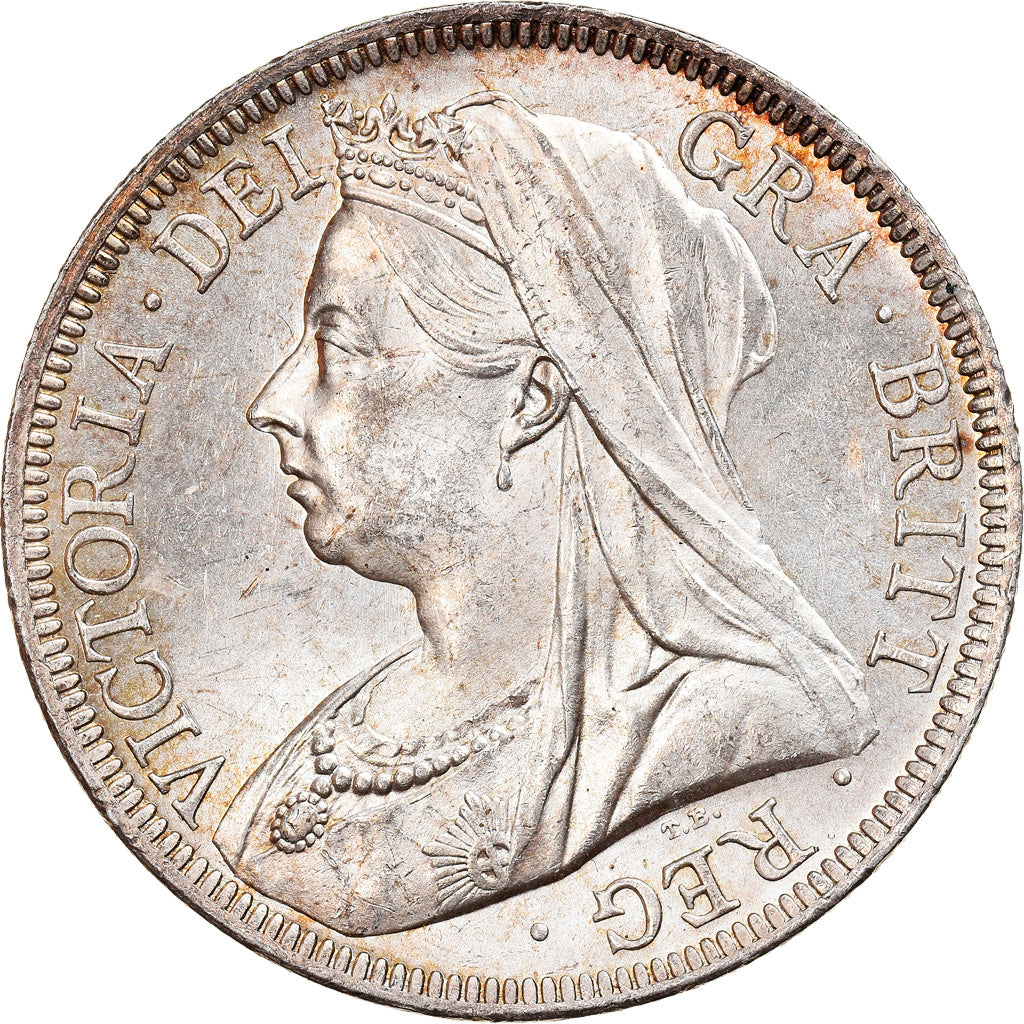 Coin, Great Britain, Victoria, 1/2 Crown, 1901, MS(63), Silver, KM:782