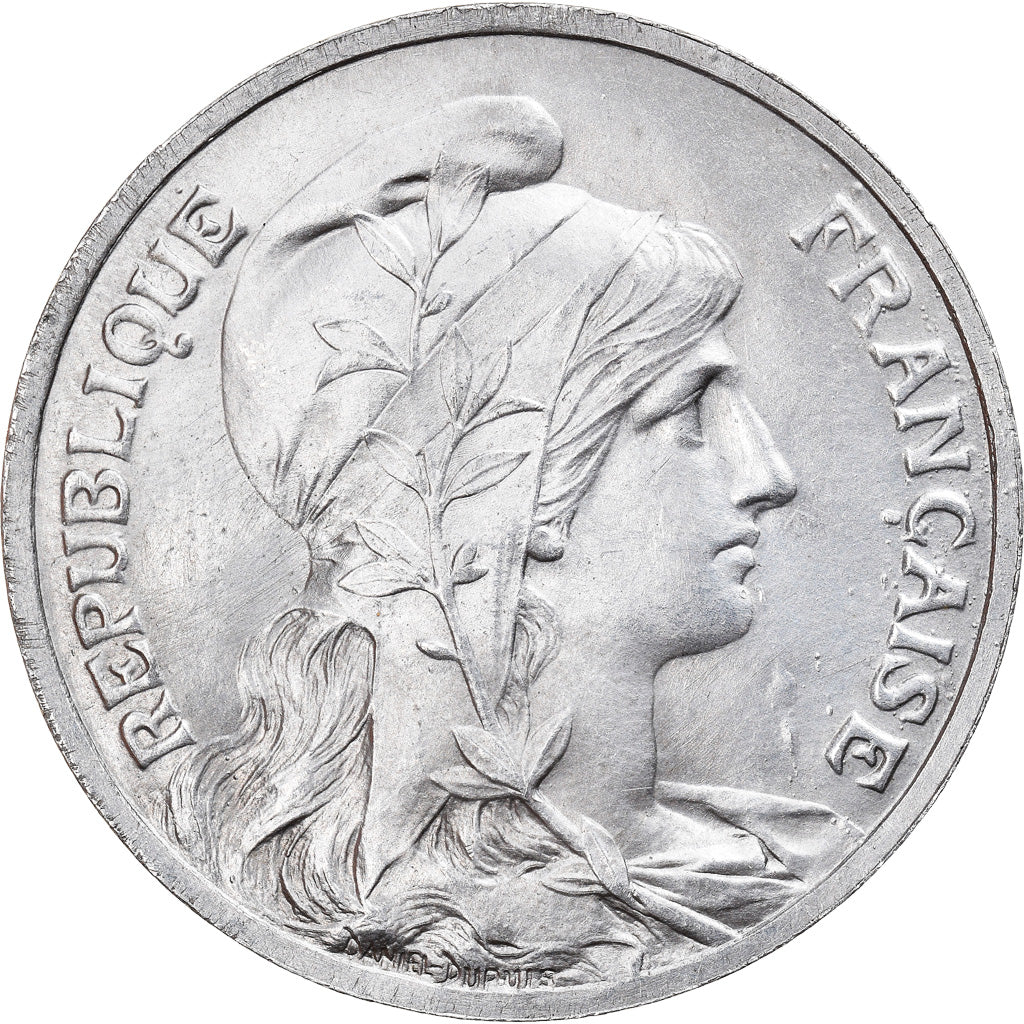 Munten, Frankrijk, Dupuis, 10 Centimes, 1908, ESSAI, UNC-, Aluminium