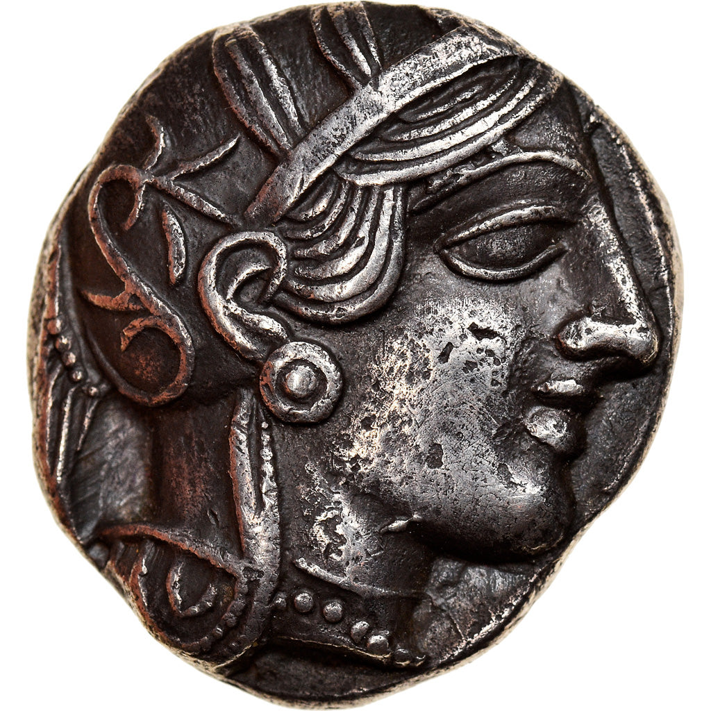 Coin, Attica, Athens, Tetradrachm, 490-407 BC, Athens, AU(50-53), Silver