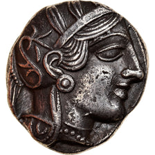 Coin, Attica, Athens, Tetradrachm, 490-407 BC, Athens, AU(50-53), Silver