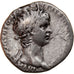Moneta, Claudius and Agrippina, Denarius, 50-51, Rome, MB+, Argento, RIC:81 var.