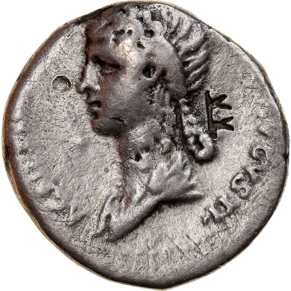 Coin, Claudius and Agrippina, Denarius, 50-51, Rome, VF(30-35), Silver, RIC:81