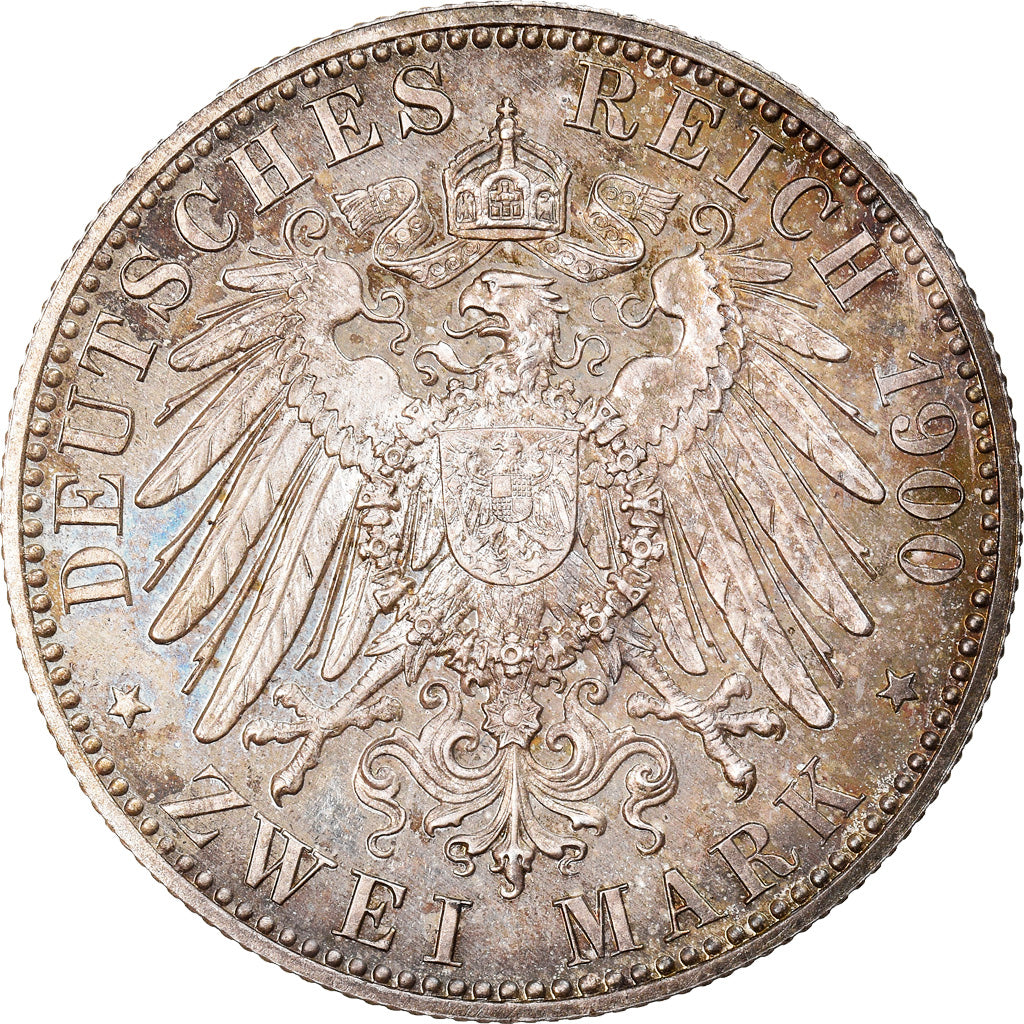 Monnaie, Etats allemands, PRUSSIA, Wilhelm II, 2 Mark, 1900, Berlin, Proof, FDC