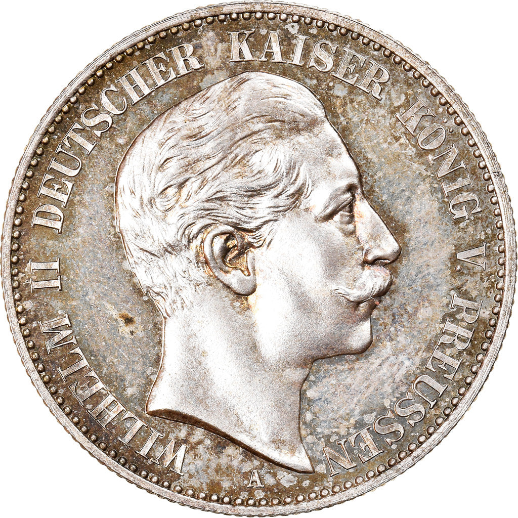 Coin, German States, PRUSSIA, Wilhelm II, 2 Mark, 1893, Berlin, Proof, MS(63)