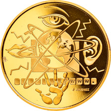 Coin, France, Communications, 100 Francs, 2000, Paris, Proof, MS(65-70), Gold