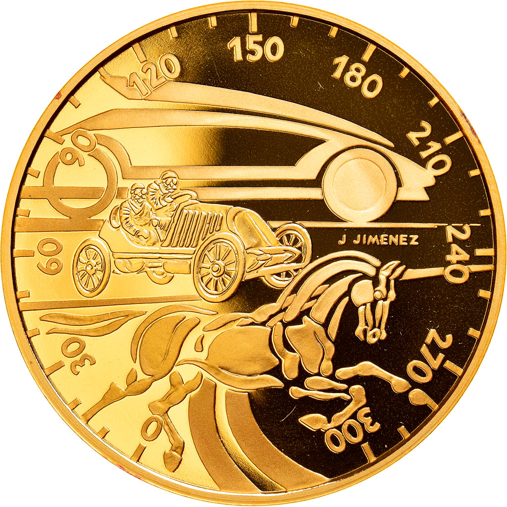 Münze, Frankreich, Automobile, 100 Francs, 2000, Paris, Proof, STGL, Gold