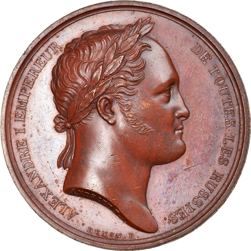 Russia, Medal, Premier Empire, Séjour d'Alexandre Ier à Paris, 1814, Denon /