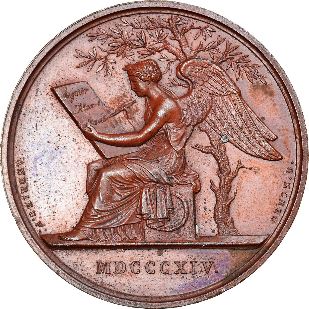 Russia, Medal, Premier Empire, Séjour d'Alexandre Ier à Paris, 1814, Denon /