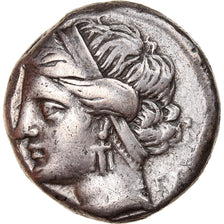 Moneda, Calabria, Stater, 281-272 BC, Tarentum, MBC, Plata, HN Italy:1098