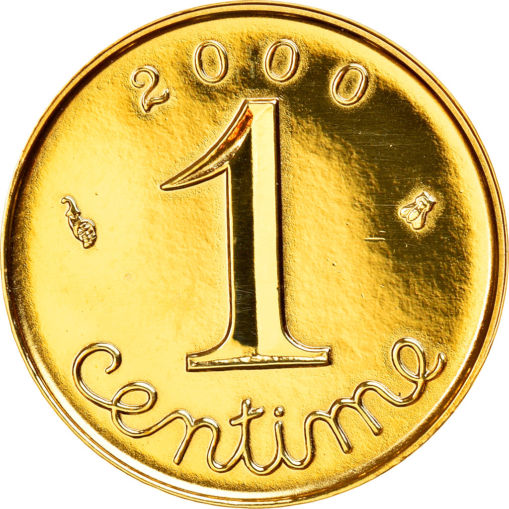 Moneta, Francia, Épi, Centime, 2000, Paris, FDC, Oro, KM:928a, Gadoury:91a