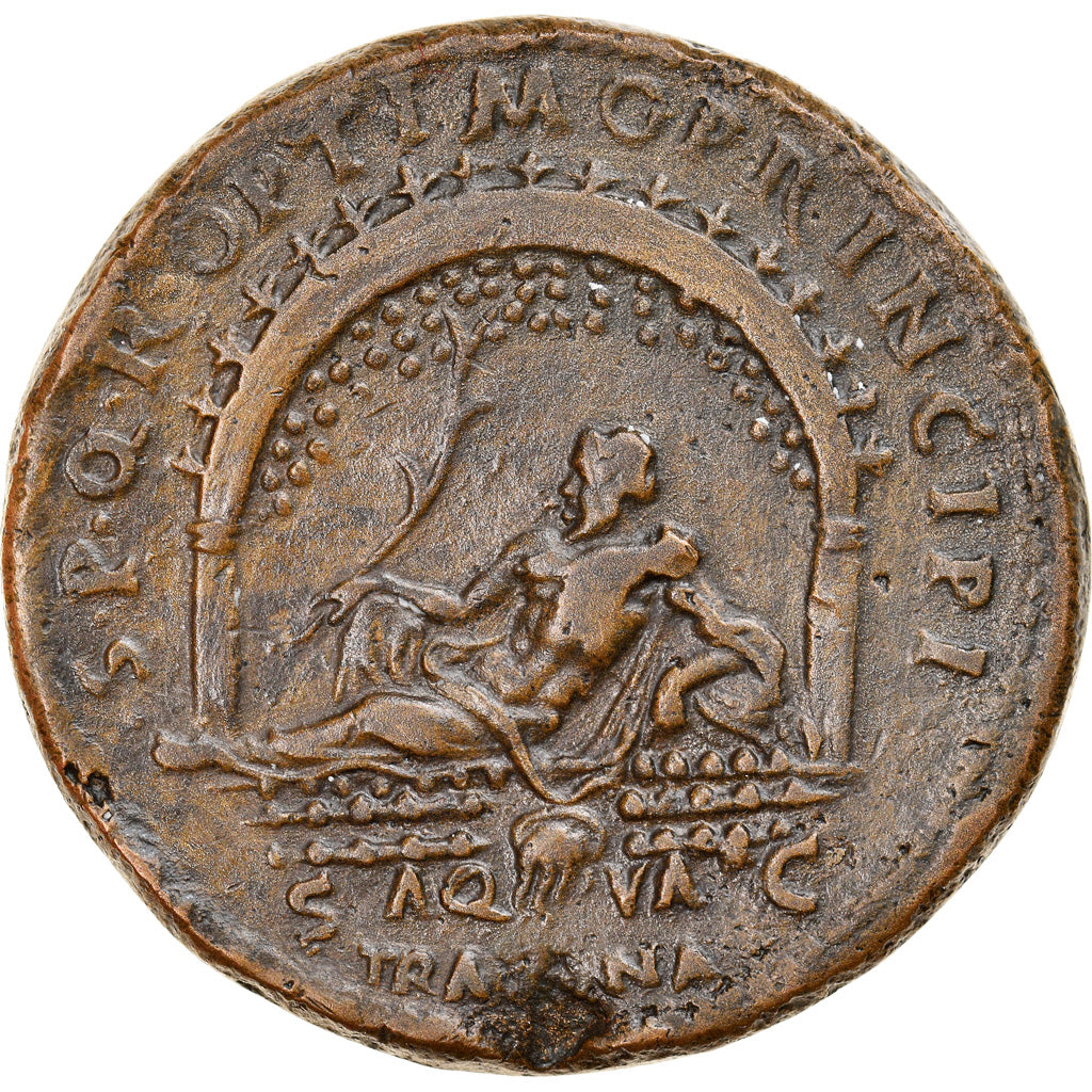 Coin, Trajan, Sestertius, 98-117, Rome, Paduan, AU(50-53), Bronze