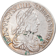 Monnaie, France, Louis XIII, 1/2 Écu, deuxième poinçon de Warin, 1/2 Ecu