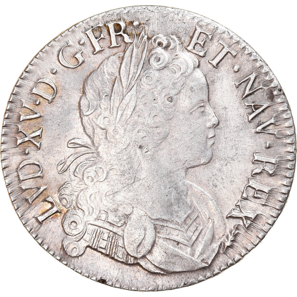 Moneda, Francia, Louis XV, Écu de France-Navarre, Ecu, 1719, Amiens, MBC+