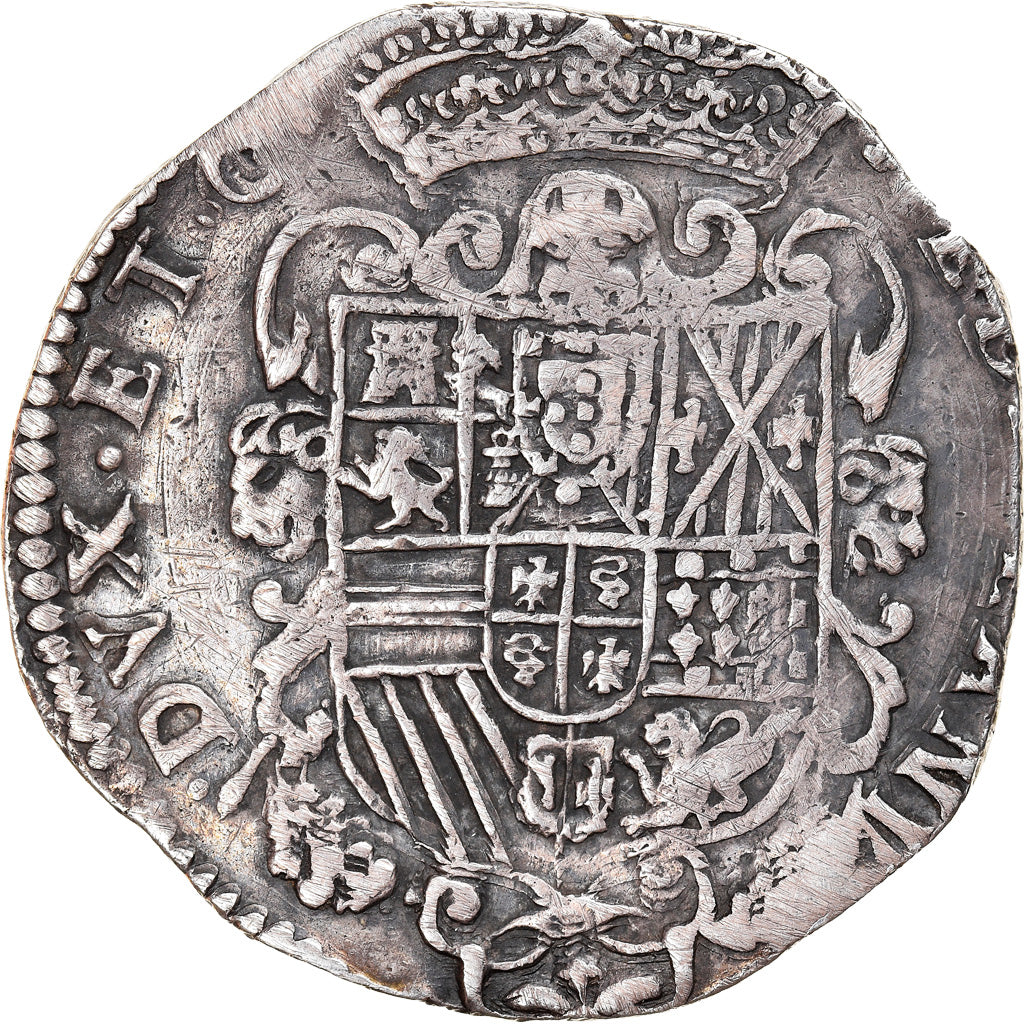 Moneda, Italia, MILAN, Charles II of Spain, Filippo, 1696, BC+, Plata