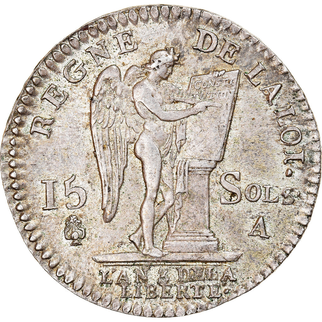 Coin, France, Louis XVI, 15 sols françois, 15 Sols, 1/8 ECU, 1791, Paris