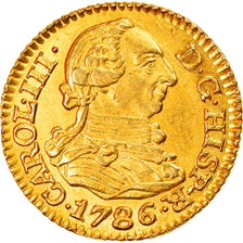 Coin, Spain, Charles III, 1/2 Escudo, 1786, Madrid, MS(60-62), Gold, KM:425.1