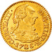 Coin, Spain, Charles III, 1/2 Escudo, 1786, Madrid, MS(60-62), Gold, KM:425.1