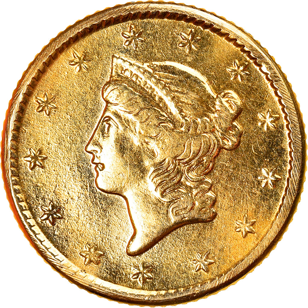 Coin, United States, Liberty Head - Type 1, Dollar, 1852, U.S. Mint